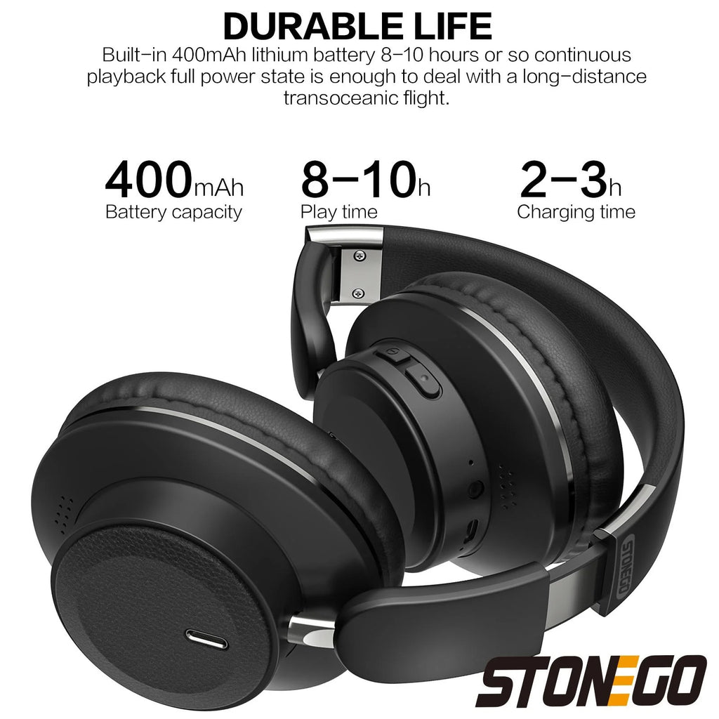Bluetooth Headphones Over Ear Wireless Headset BT5.3 Foldable Portable Hi-Res Audio Fashion Aesthetic Deep Bass Stereo 24H Battery Fast Charge Dual Mode With Mic Noise Isolation For Students Content Creators Remote Work Trave