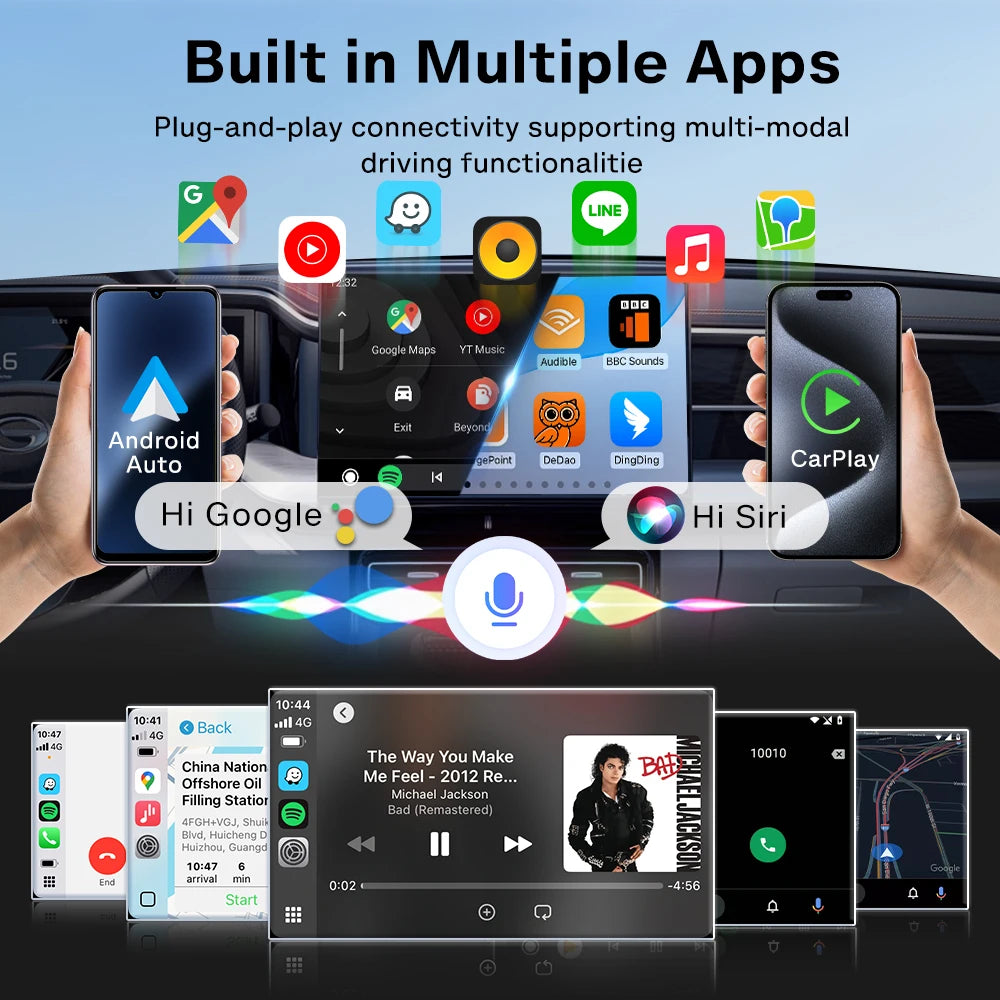 CarlinKit 5.0 Mini Ultra Wireless Adapter Wireless CarPlay Android Auto For OEM Car Plug and Play WiFi Bluetooth Auto Connection