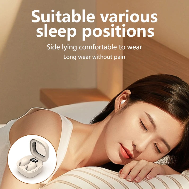 SK Small Earbuds Wireless Bluetooth Headset, Headphones Sport, Sleep, Work, In Class Invisible Wear, Bass Sound Quality Earphone 2024